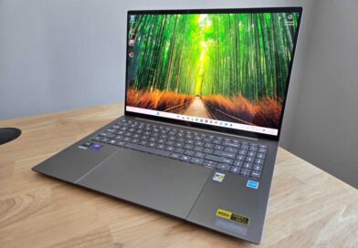 Acer Swift 16 AI angled
