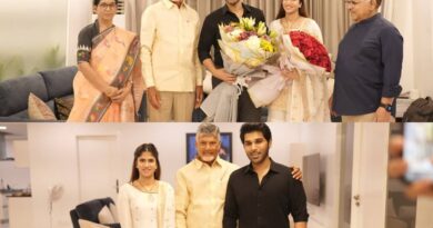 CM Chandra Babu blesses Allu Sirish, Nayanika