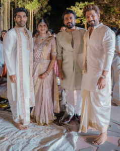 Celebrities grace and bless Allu Sirish and Nayanika at their wedding