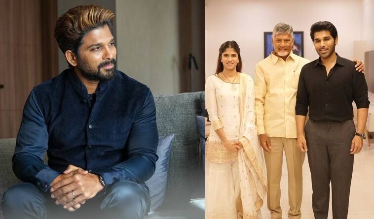 Allu Arjun thanks CM Chandra Babu for blessing his brother Sirish