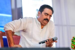 Prakash Raj showing stars to the makers