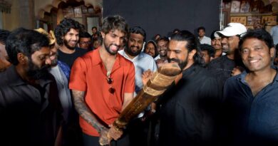 Ram Charan Sports Drama Peddi Sets Gets a Worldcup Winner Visit