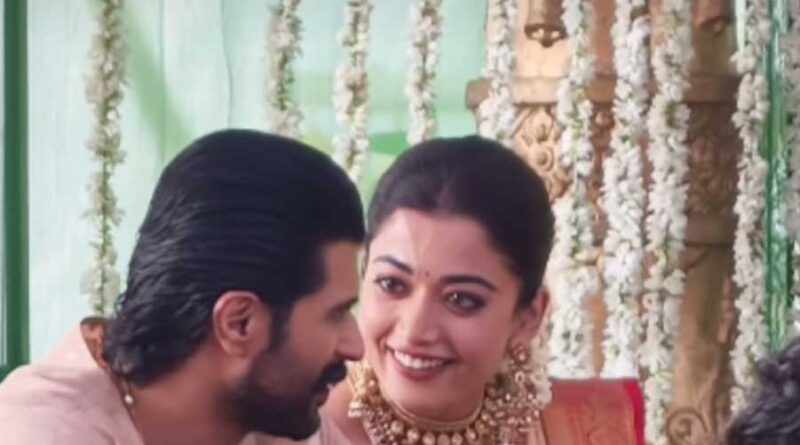 Vijay and Rashmika perform Satyanarayana Vratam at his village