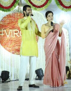 Vijay Deverakonda introduces Rashmika in an enchanting manner to media