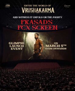 Vrushakarma first glimpse to be released on this date
