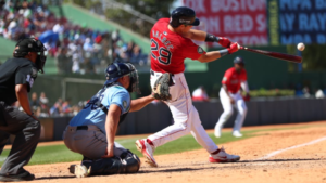 Baseball batter, catcher, and umpire