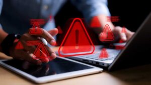 Security alert warnings while using laptop and tablet