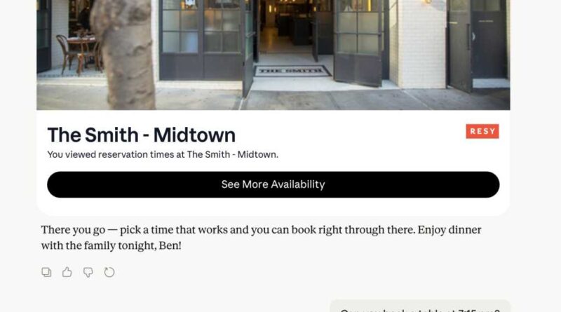 Resy connector for Claude