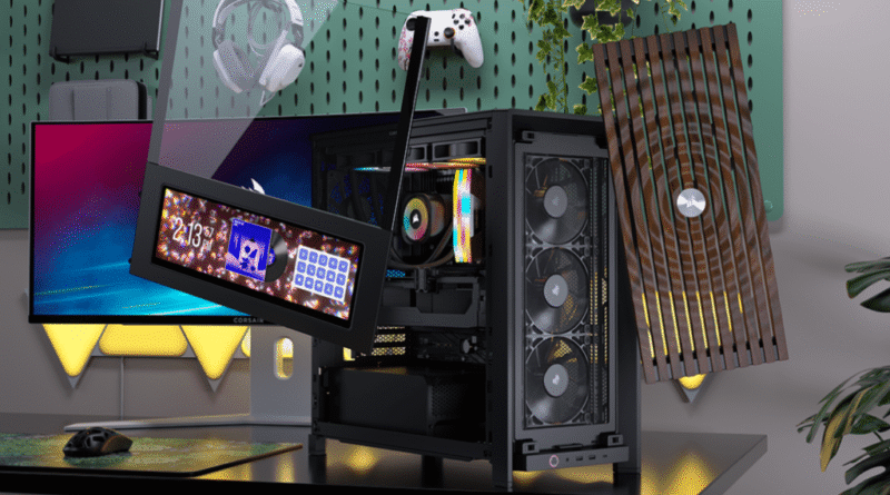 Corsair Frame 4000D case with custom parts