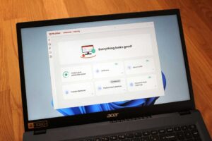 McAfee+ Ultimate app on a laptop screen