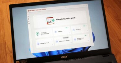 McAfee+ Ultimate app on a laptop screen