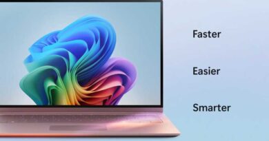 Windows 11 laptop with Copilot background faster easier smarter