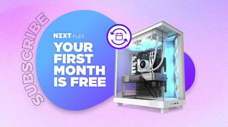 NZXT Flex gaming PC rental program promo