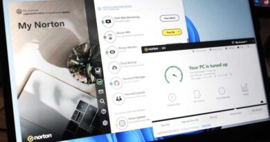 Norton 360 Deluxe interface (Dec 2023)