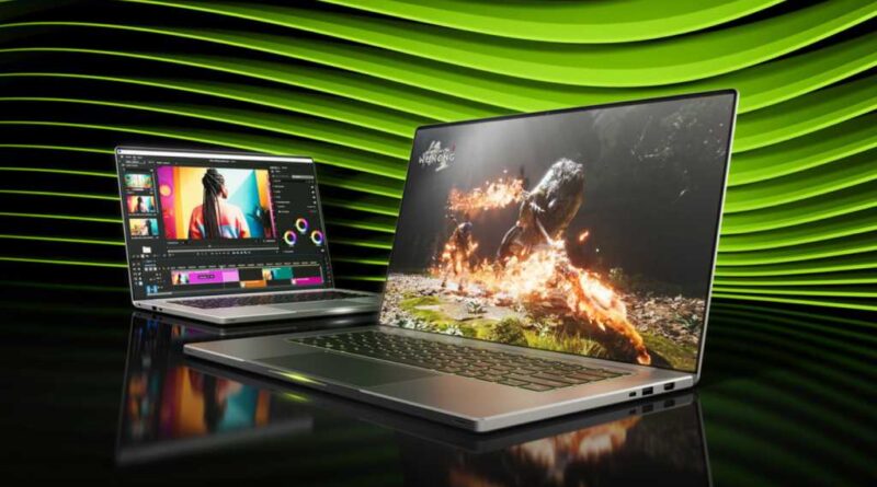 Nvidia RTX 50 series gaming laptops promo