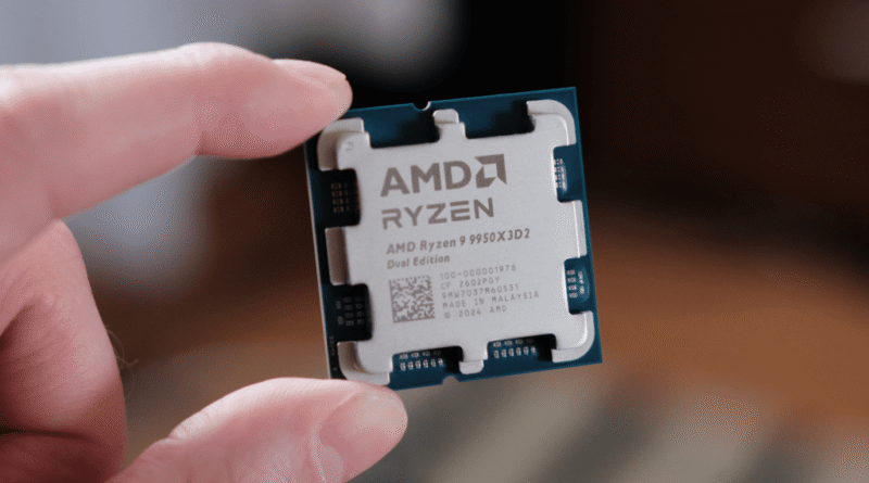 AMD Ryzen 9 9950X3D2 Dual Edition CPU chip foundry