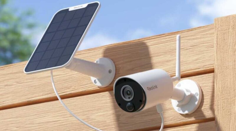 Reolink Argus Eco security camera with solar panel