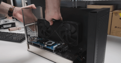 HighPoint 8631D eGPU with RTX 5090 installed