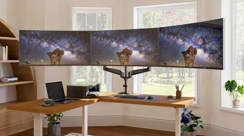 Huanuo Triple Monitor Arm Mount