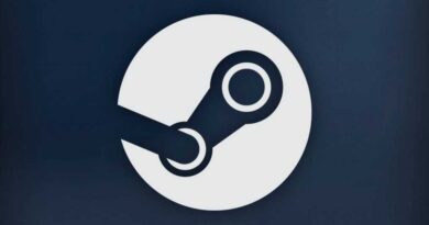 White Steam logo on a Steam colored background