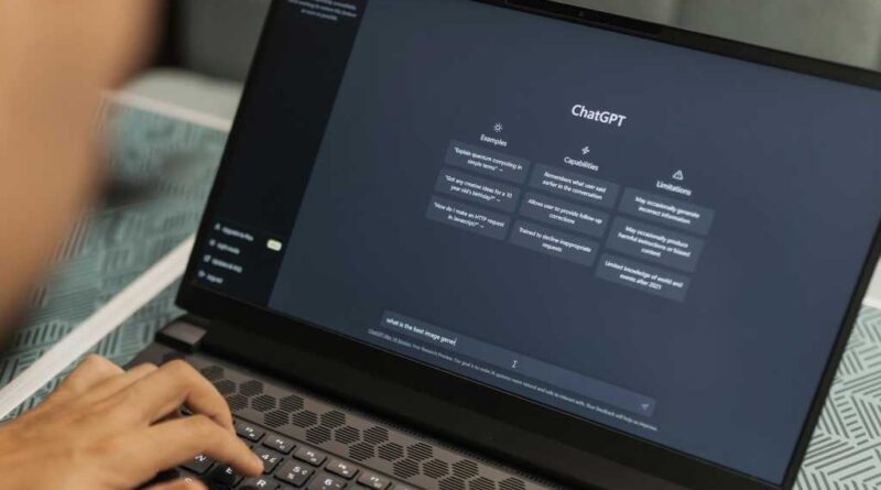 ChatGPT on laptop screen