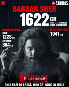 Dhurandhar The Revenge Crosses 1000 Crore Nett In India