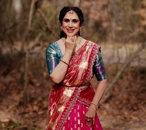 Meenakshi Seshadri dances to Chiranjeevi song