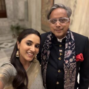 MP Shashi Tharoor shoots Priyanka Mohan