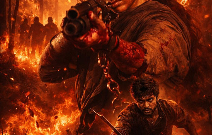 Rashmika enacting new style action in Mysaa