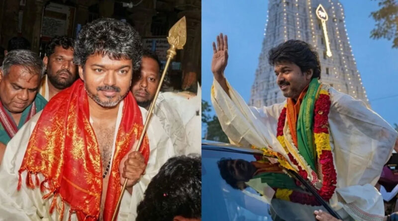 Vijay goes on a temple sojourn