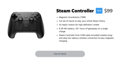 Steam Controller out of stock