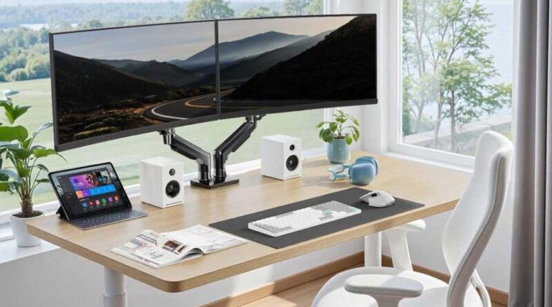 Huanuo FlowLift Dual Monitor Stand Arms