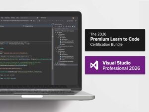 Microsoft Visual Studio Professional 2026 + The Premium Learn to Code Certification Bundle