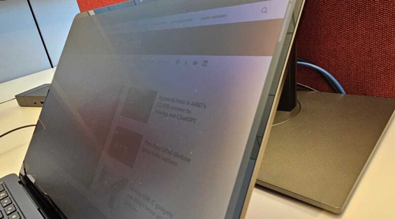 Surface Laptop 8 privacy shield on side