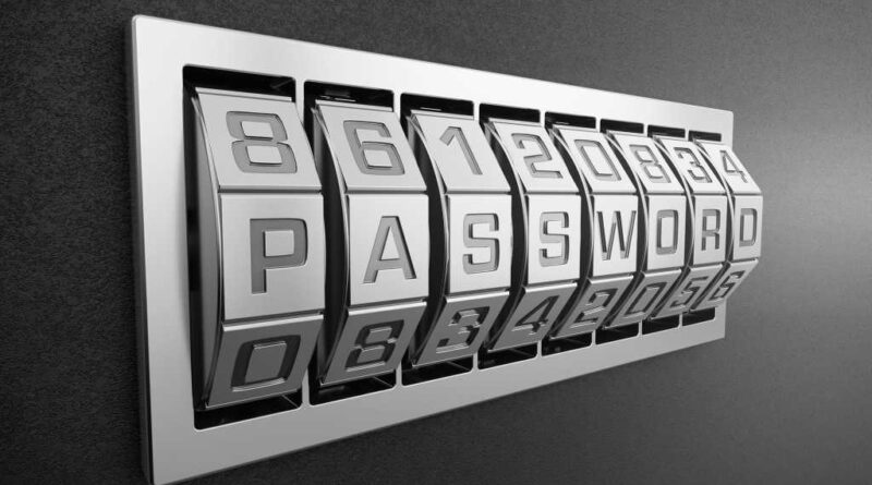 the word password spelled out on padlock-like dials