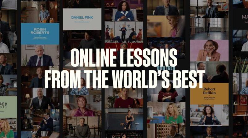 MasterClass online lessons promo