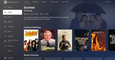 Plex DVR home page