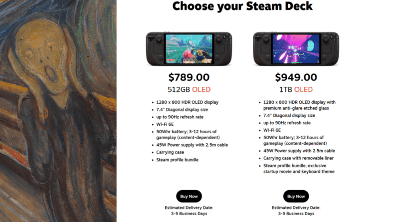 Steam Deck updated prices
