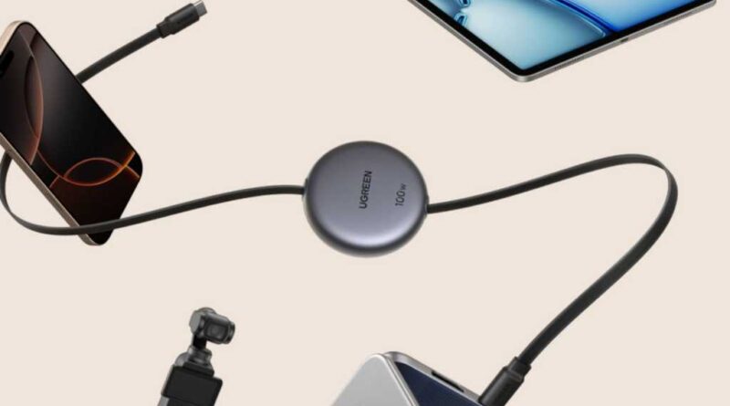 Ugreen Nexode 100W retractable USB-C cable