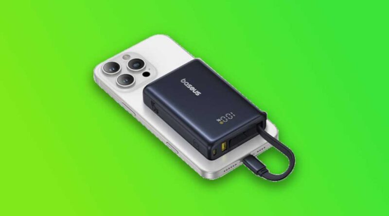 Baseus Picogo 10K Power Bank built-in cable