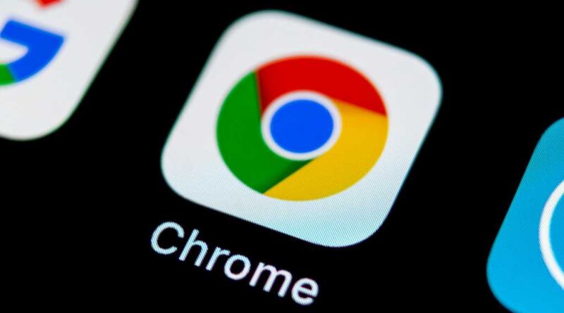 Chrome app icon close-up