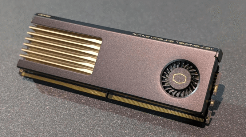 Cooler master DDR5 RAM with active cooling
