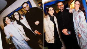 Kareena Kapoor and Saif Ali Khan arrive in style for sister Karisma Kapoor's screening