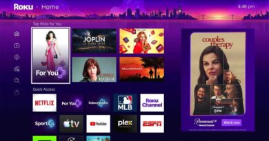 Roku home screen