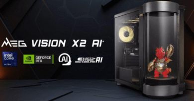 MSI vision X2 AI+ desktop with AI avatar