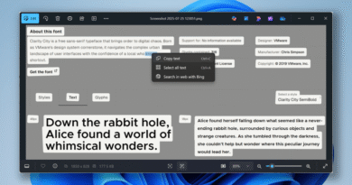 Windows Photos app with new OCR feature screenshot