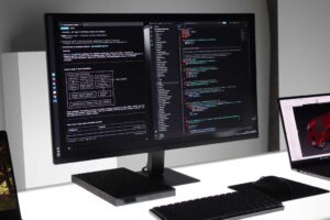 Surface RTX Spark Dev Box with monitor