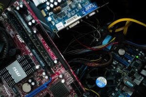 Pile of PC components