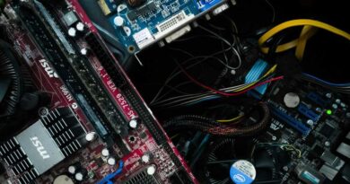 Pile of PC components