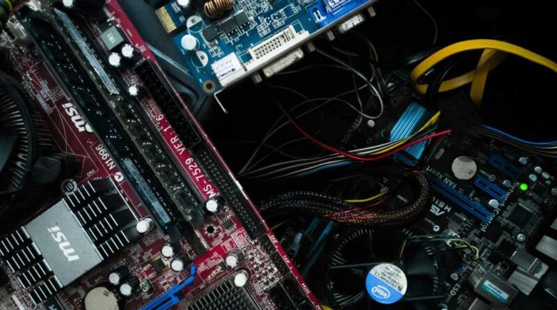 Pile of PC components